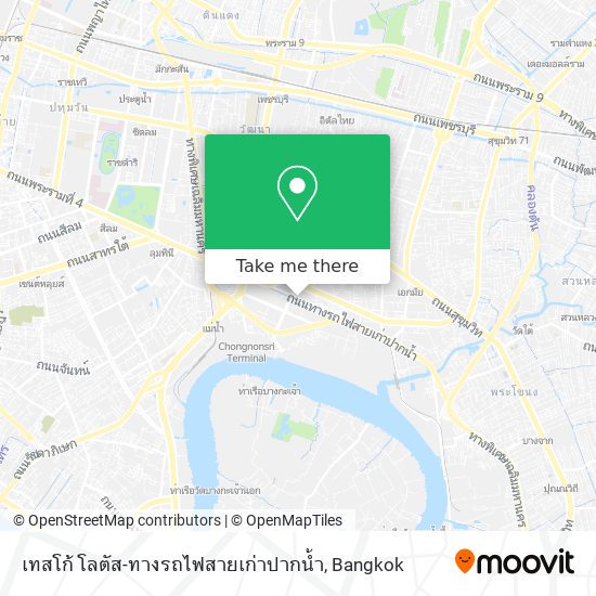 เทสโก้ โลตัส-ทางรถไฟสายเก่าปากน้ำ map