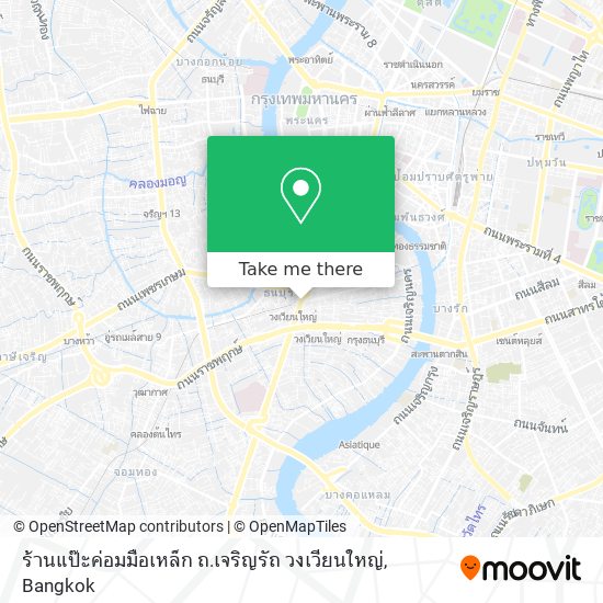 ร้านแป๊ะค่อมมือเหล็ก ถ.เจริญรัถ วงเวียนใหญ่ map