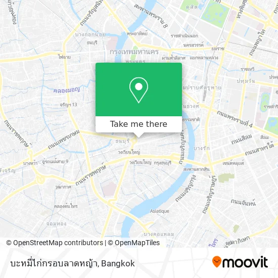 บะหมี่ไก่กรอบลาดหญ้า map