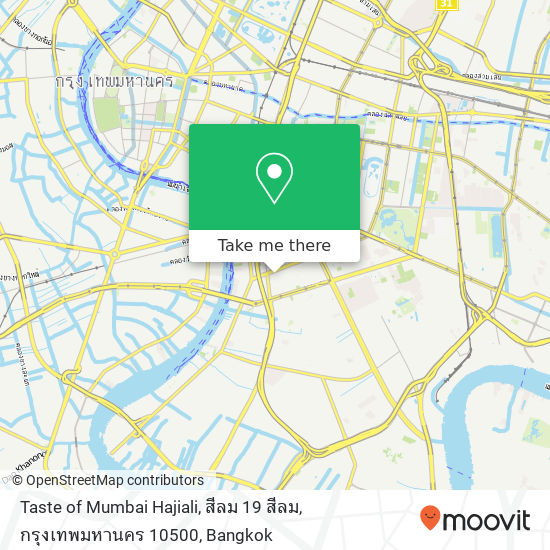 Taste of Mumbai Hajiali, สีลม 19 สีลม, กรุงเทพมหานคร 10500 map