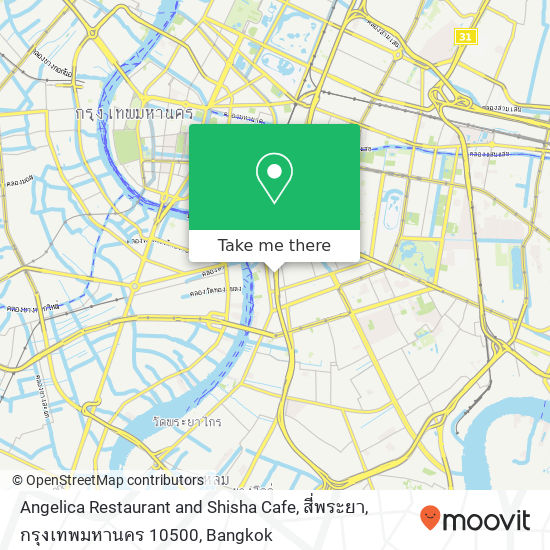 Angelica Restaurant and Shisha Cafe, สี่พระยา, กรุงเทพมหานคร 10500 map