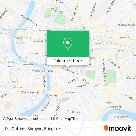 O's Coffee - Samyan map