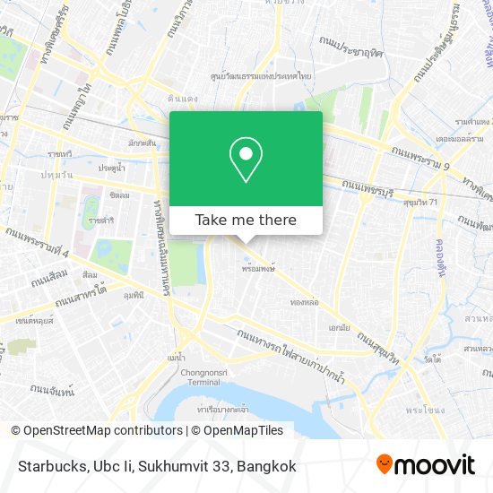 Starbucks, Ubc Ii, Sukhumvit 33 map
