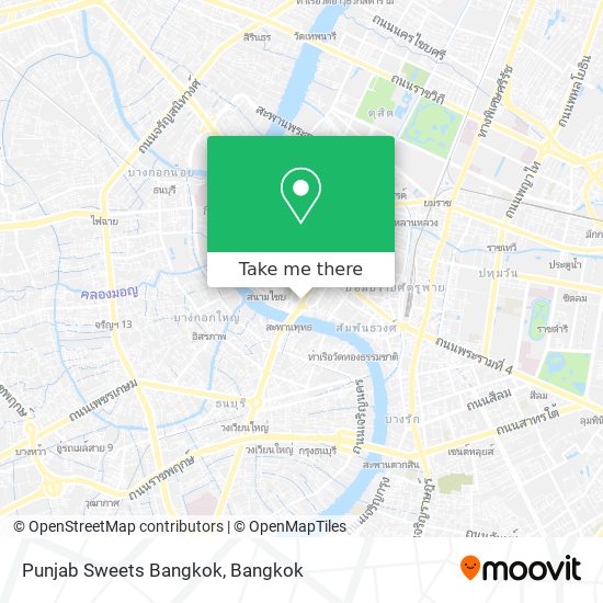 Punjab Sweets Bangkok map