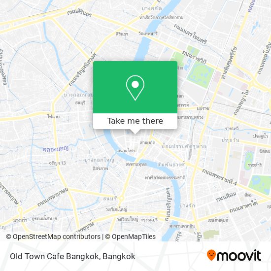 Old Town Cafe Bangkok map