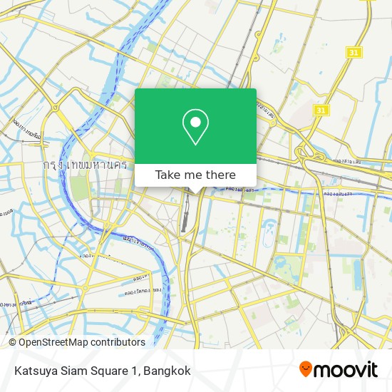 Katsuya Siam Square 1 map