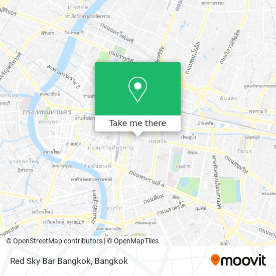 Red Sky Bar Bangkok map