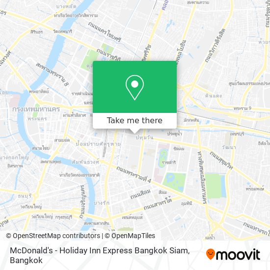 McDonald's - Holiday Inn Express Bangkok Siam map