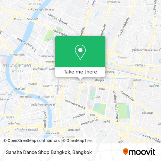 Sansha Dance Shop Bangkok map