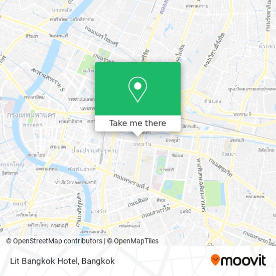 Lit Bangkok Hotel map