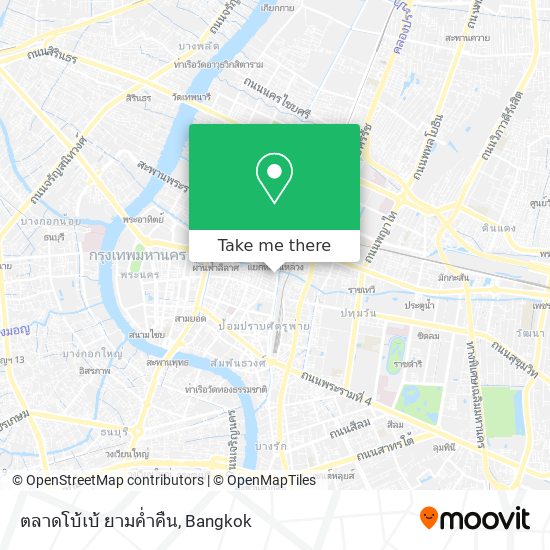 ตลาดโบ้เบ้ ยามค่ำคืน map