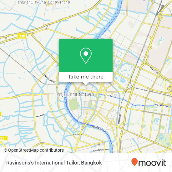 Ravinsons's International Tailor, 335 ถนน รามบุตรี ตลาดยอด, พระนคร 10200 map