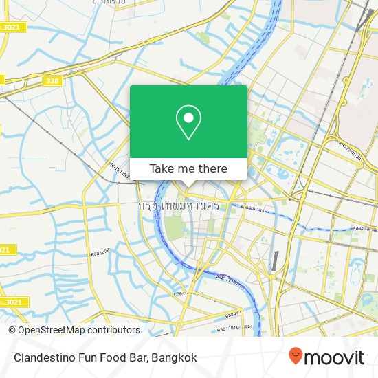 Clandestino Fun Food Bar, ถนนจักรพงษ์ ชนะสงคราม, กรุงเทพมหานคร 10200 map