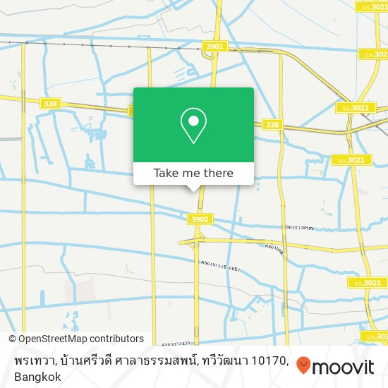 พรเทวา, บ้านศรีวดี ศาลาธรรมสพน์, ทวีวัฒนา 10170 map