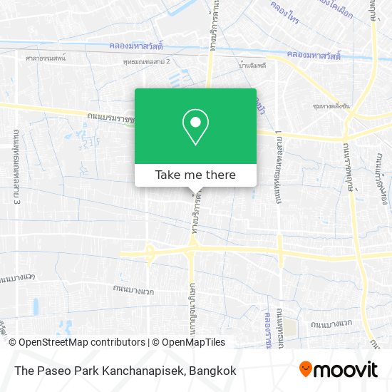 The Paseo Park Kanchanapisek map