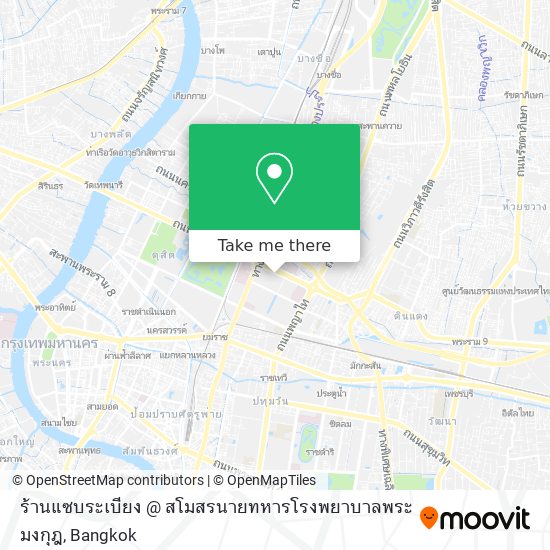 ร้านแซบระเบียง @ สโมสรนายทหารโรงพยาบาลพระมงกุฎ map