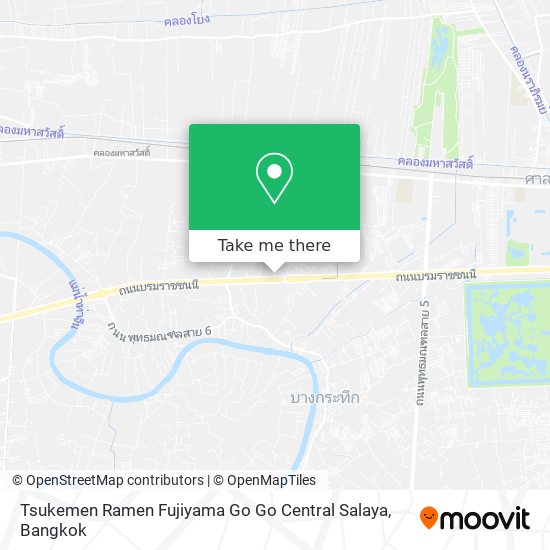 Tsukemen Ramen Fujiyama Go Go Central Salaya map
