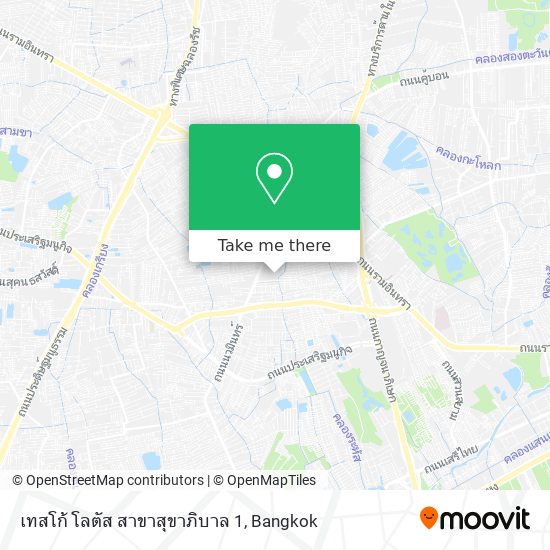 เทสโก้ โลตัส สาขาสุขาภิบาล 1 map