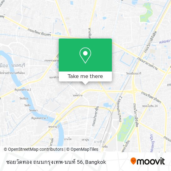 ซอยวัดทอง ถนนกรุงเทพ-นนท์ 56 map