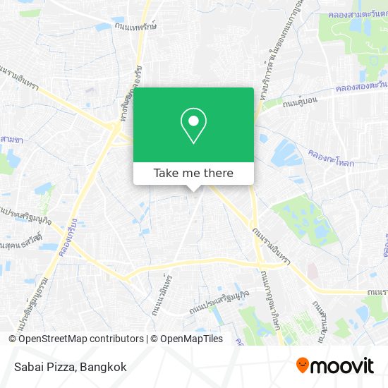 Sabai Pizza map