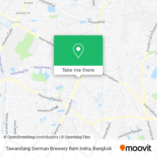 Tawandang German Brewery Ram Indra map
