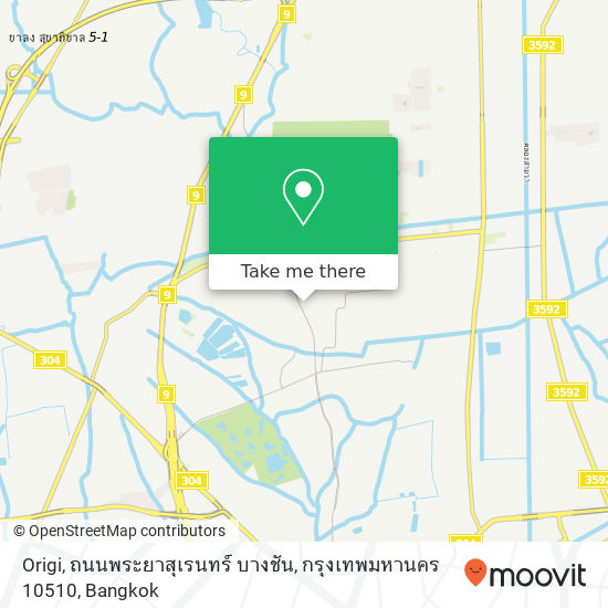 Origi, ถนนพระยาสุเรนทร์ บางชัน, กรุงเทพมหานคร 10510 map