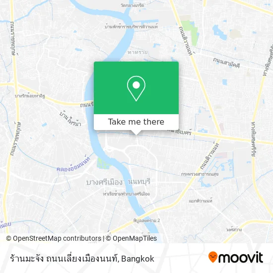 ร้านมะจัง ถนนเลี่ยงเมืองนนท์ map