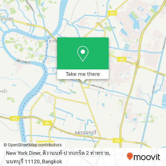 New York Diner, ติวานนท์-ปากเกร็ด 2 ท่าทราย, นนทบุรี 11120 map