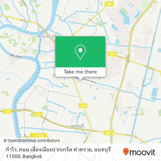 กำไร, ถนน เลี่ยงเมืองปากเกร็ด ท่าทราย, นนทบุรี 11000 map