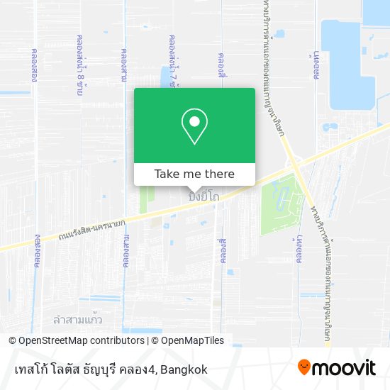 เทสโก้ โลตัส ธัญบุรี คลอง4 map