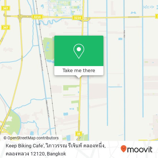 Keep Biking Cafe', วิภาวรรณ รีเจ้นท์ คลองหนึ่ง, คลองหลวง 12120 map