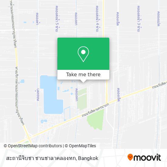 สะถานีจิบชา ชานชาลาคลองหก map