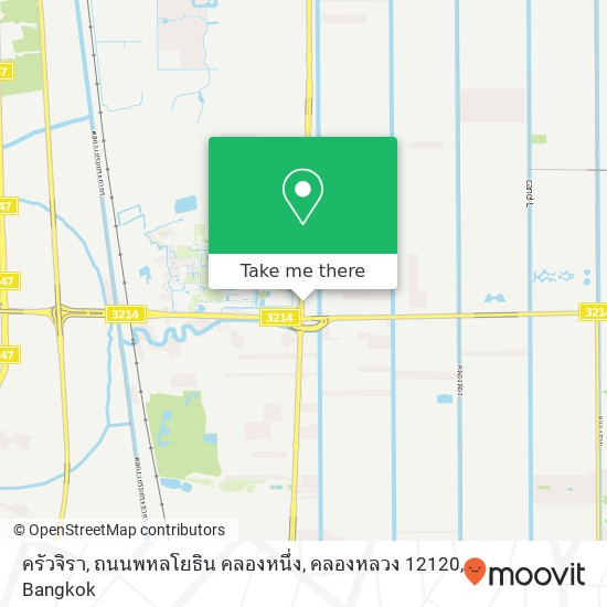 ครัวจิรา, ถนนพหลโยธิน คลองหนึ่ง, คลองหลวง 12120 map