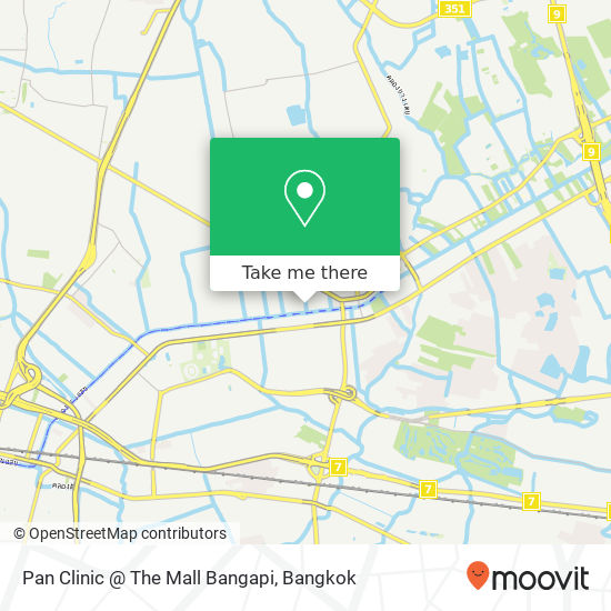 Pan Clinic @ The Mall Bangapi map