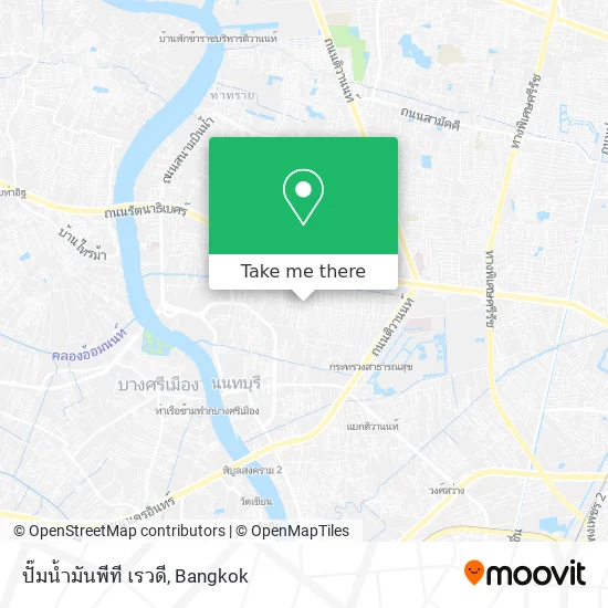 ปั๊มน้ำมันพีที เรวดี map