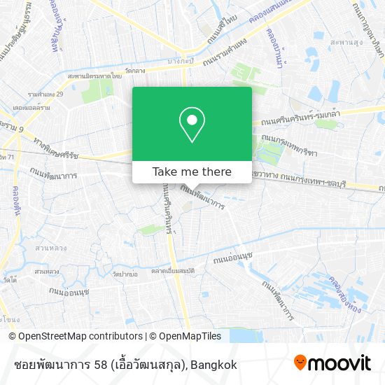 ซอยพัฒนาการ 58 (เอื้อวัฒนสกุล) map