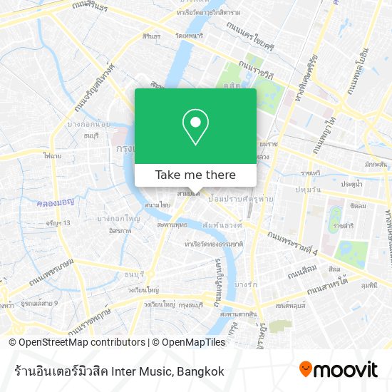 ร้านอินเตอร์มิวสิค Inter Music map