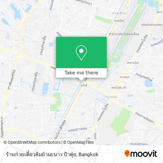 ร้านก๋วยเตี๋ยวต้มยำมะนาว ป้าตุ๋ย map