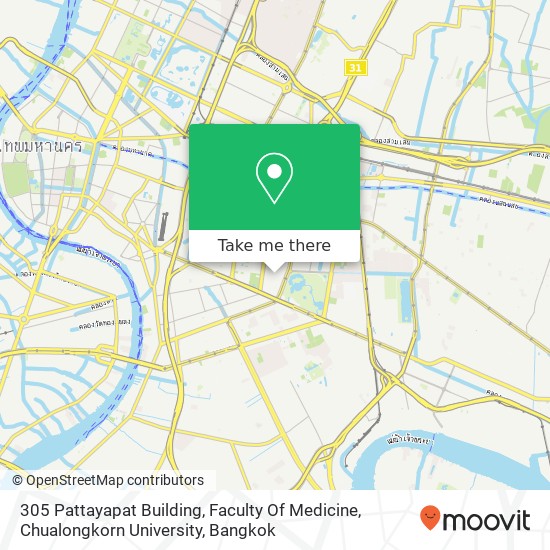 305 Pattayapat Building, Faculty Of Medicine, Chualongkorn University map