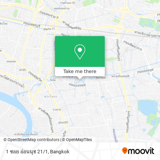 1 ซอย อ่อนนุช 21/1 map