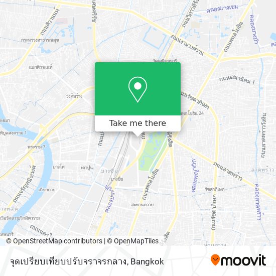 จุดเปรียบเทียบปรับจราจรกลาง map