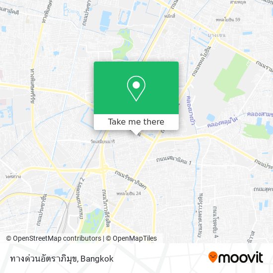 ทางด่วนอัตราภิมุข map