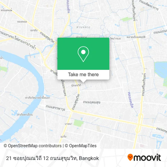 21 ซอยปุณณวิถี 12 ถนนสุขุมวิท map