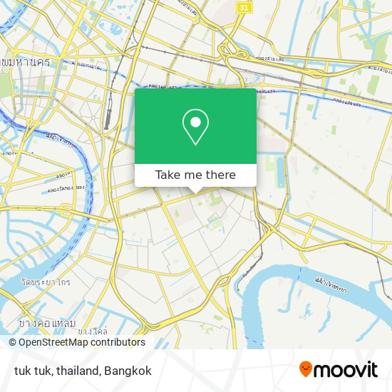 tuk tuk, thailand map