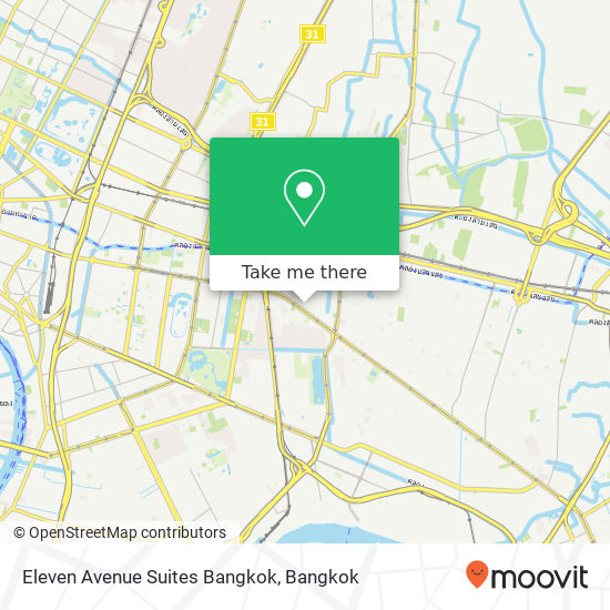 Eleven Avenue Suites Bangkok map