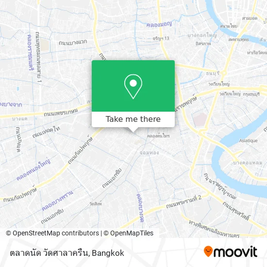 ตลาดนัด วัดศาลาครืน map
