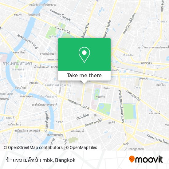 ป้ายรถเมล์หน้า mbk map