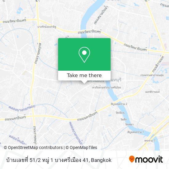 บ้านเลขที่ 51 / 2 หมู่ 1 บางศรีเมือง 41 map