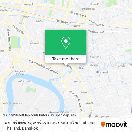 สภาคริสตจักรลูเธอร์แรน แห่งประเทศไทย Lutheran Thailand map