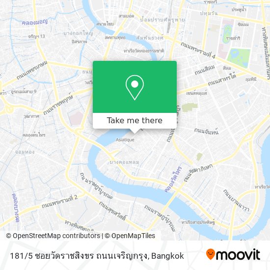 181 / 5 ซอยวัดราชสิงขร ถนนเจริญกรุง map